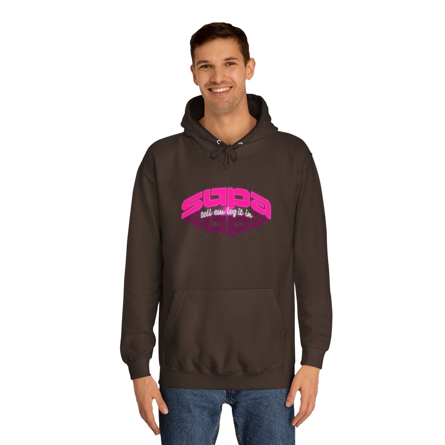 Stylish Trendy Hoodie with 'Supa' Design, Unisex Casual wear for Everyone, Perfect for Everyday Life, Gift, Bright hoodie