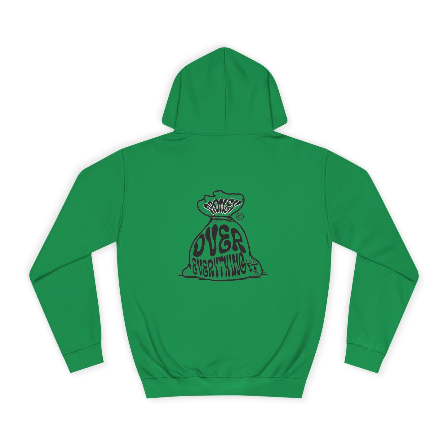 Unisex Money Over Every thing Hoodie with Graphic, Cozy Casual Wear, Perfect Gift, Trendy Hooded Sweatshirt