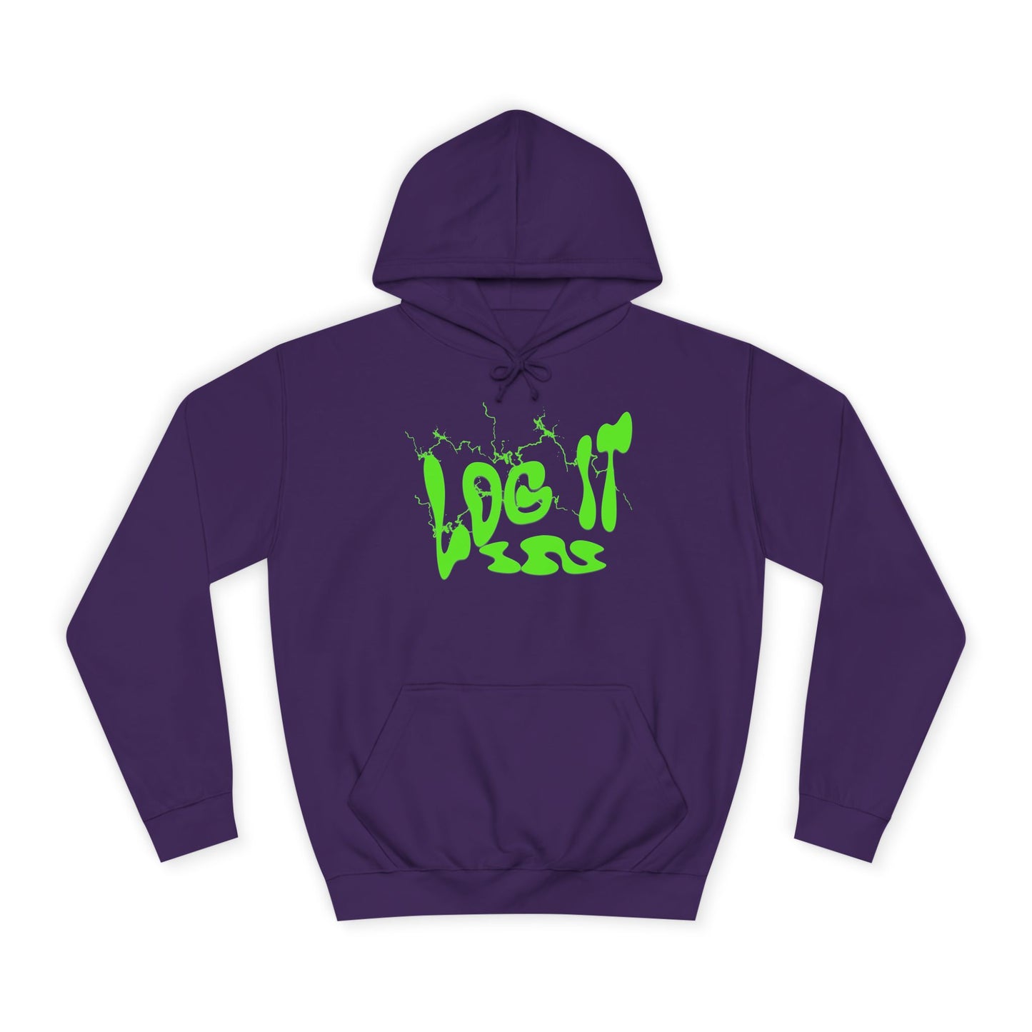 Unisex Hoodie with 'Log It in' Design, Cozy Casual Sweater for Trendy wear, Gift for Comfortable Everyday Wear