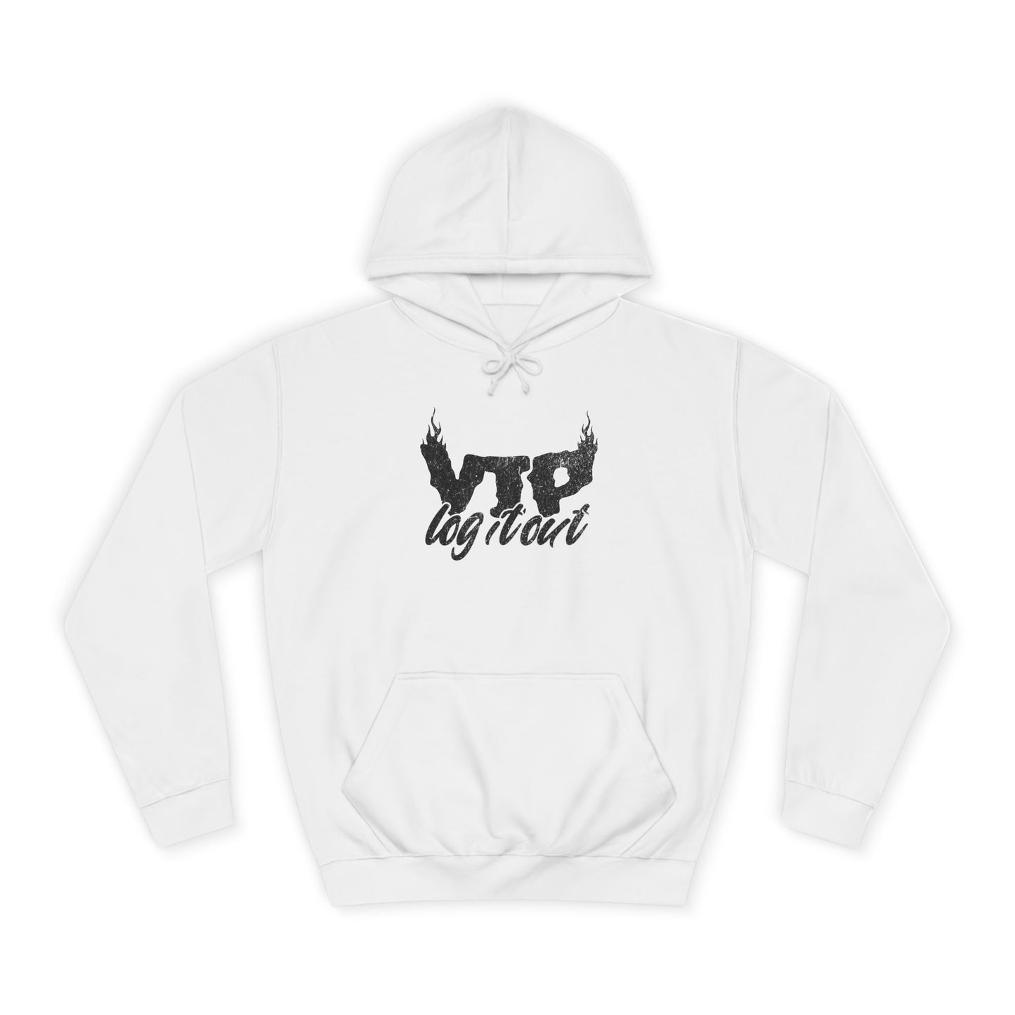 Unisex Log it Out Hoodie with Bold Logo, Casual Streetwear, Perfect for Any Thing, Comfortable Gift for Everyday Wear
