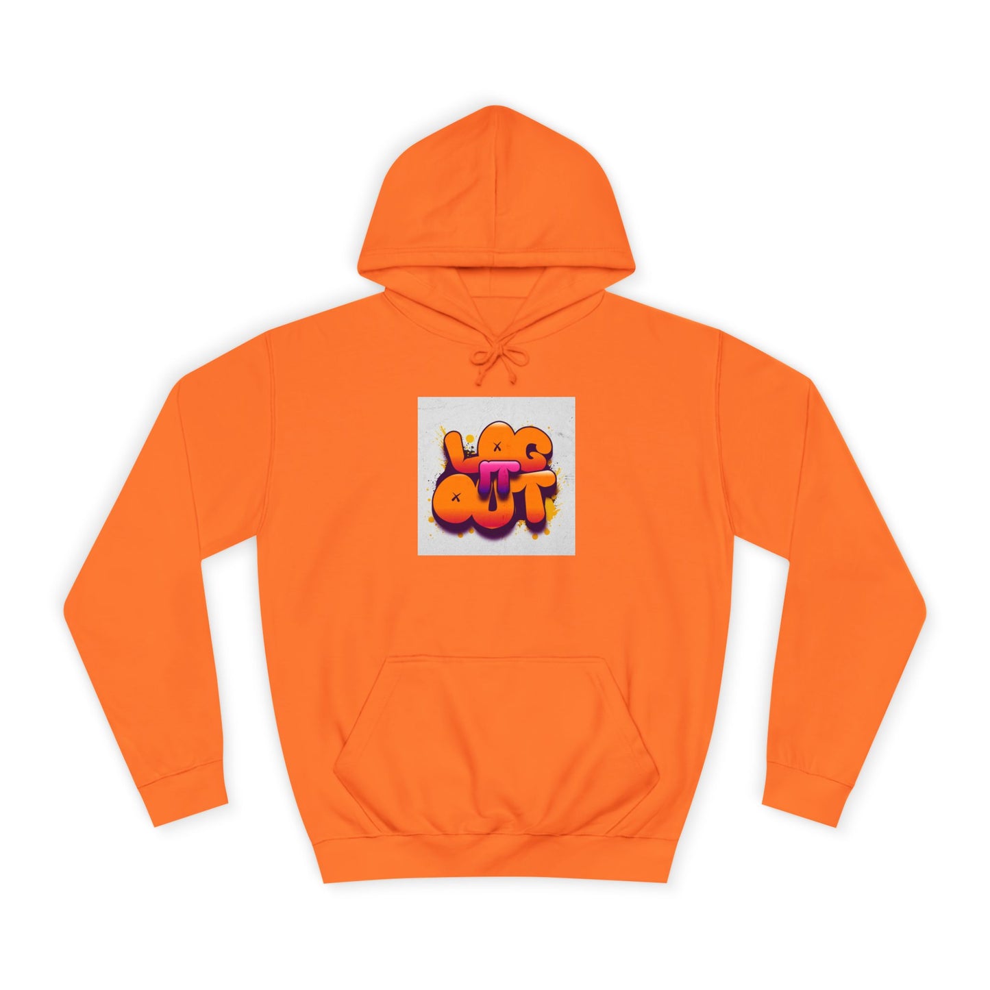 Vibrant Unisex Log it out Hoodie - Trendy, Comfortable Streetwear, Ideal for Life, Casual Outings, Gifts, and more!