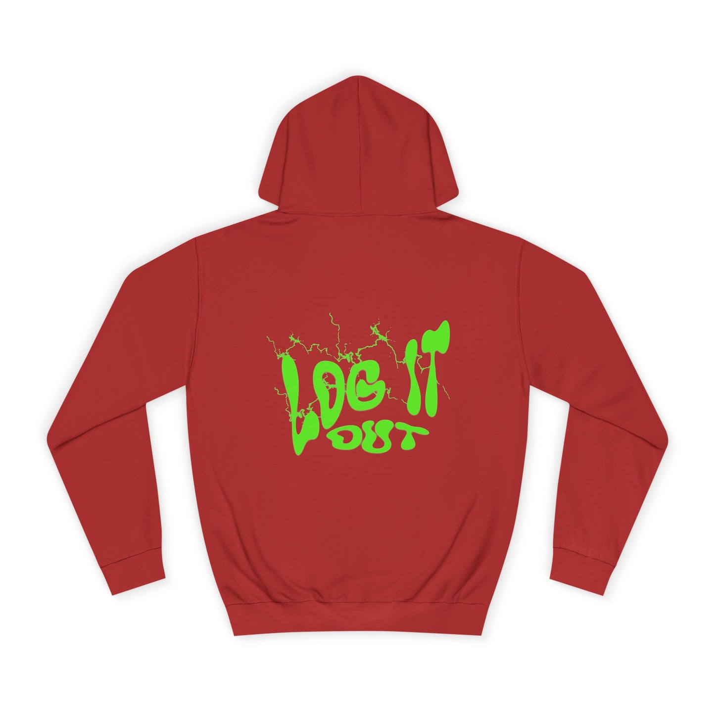 Vibrant Unisex Hoodie - "Log It Out" Motivational Wear, Perfect for Casual Days, Every day Life, Gift Eco-Friendly Style
