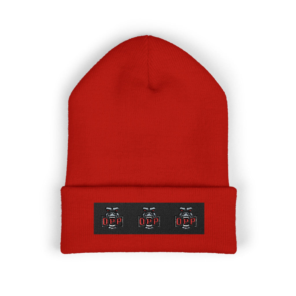 Embroidered OPP Cuffed Beanie — Musician Winter Hat