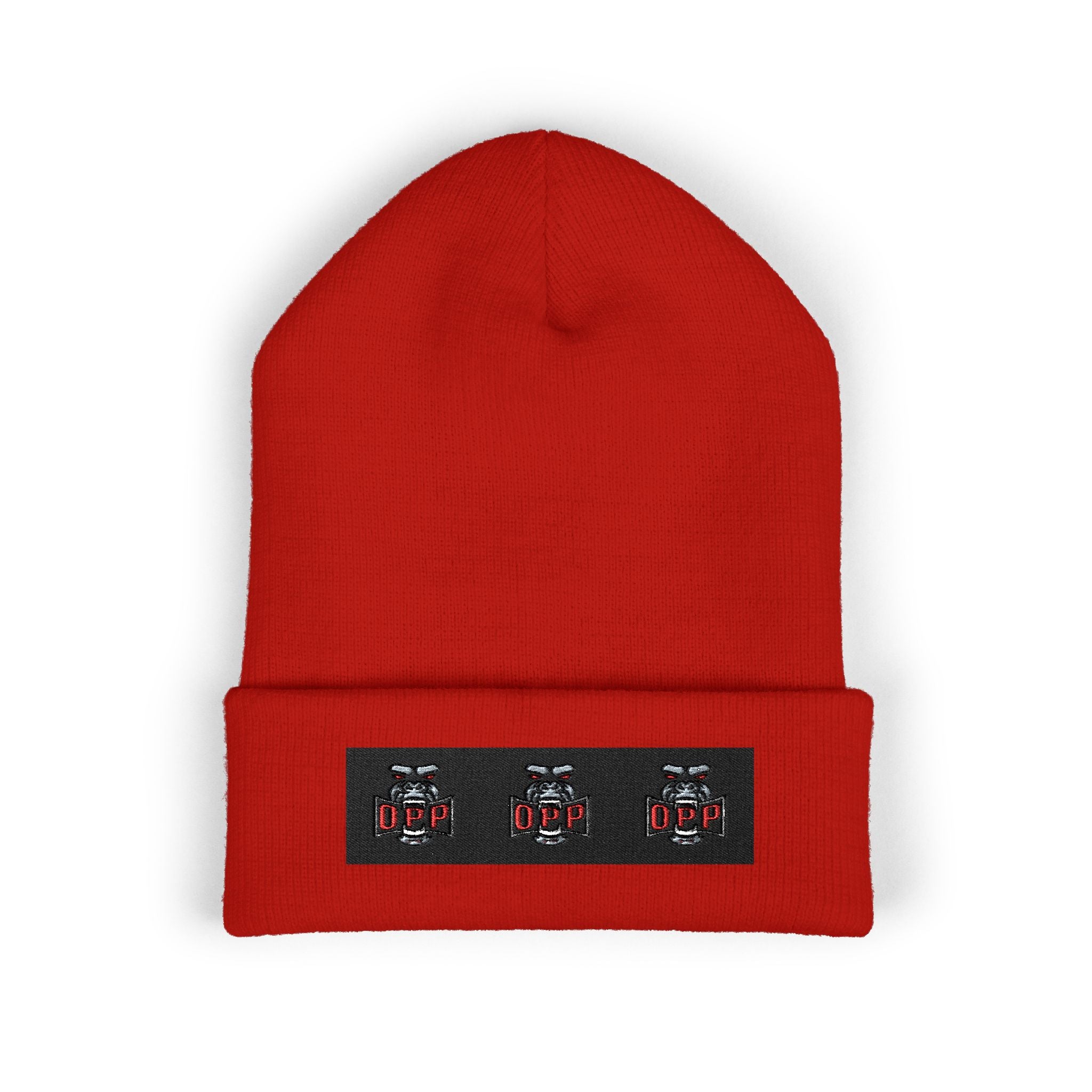 Embroidered OPP Cuffed Beanie — Musician Winter Hat