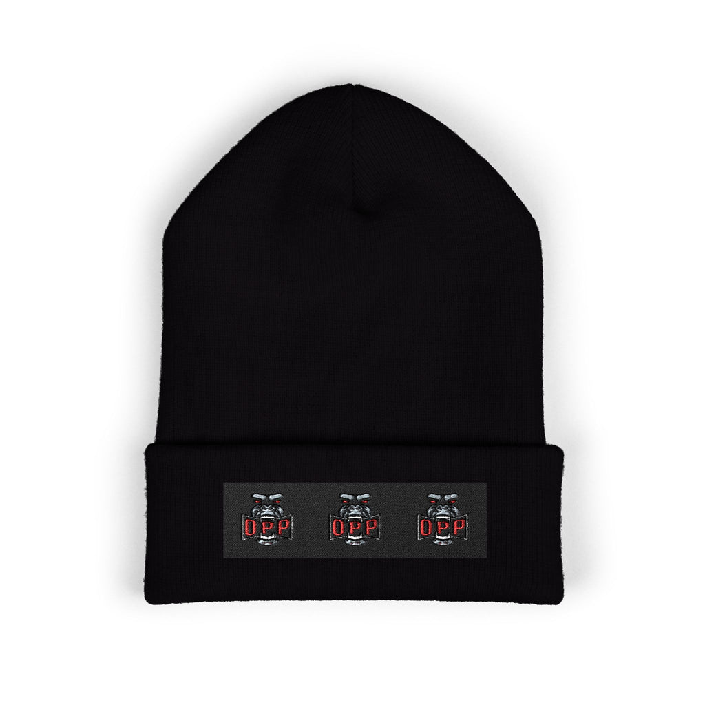 Embroidered OPP Cuffed Beanie — Musician Winter Hat