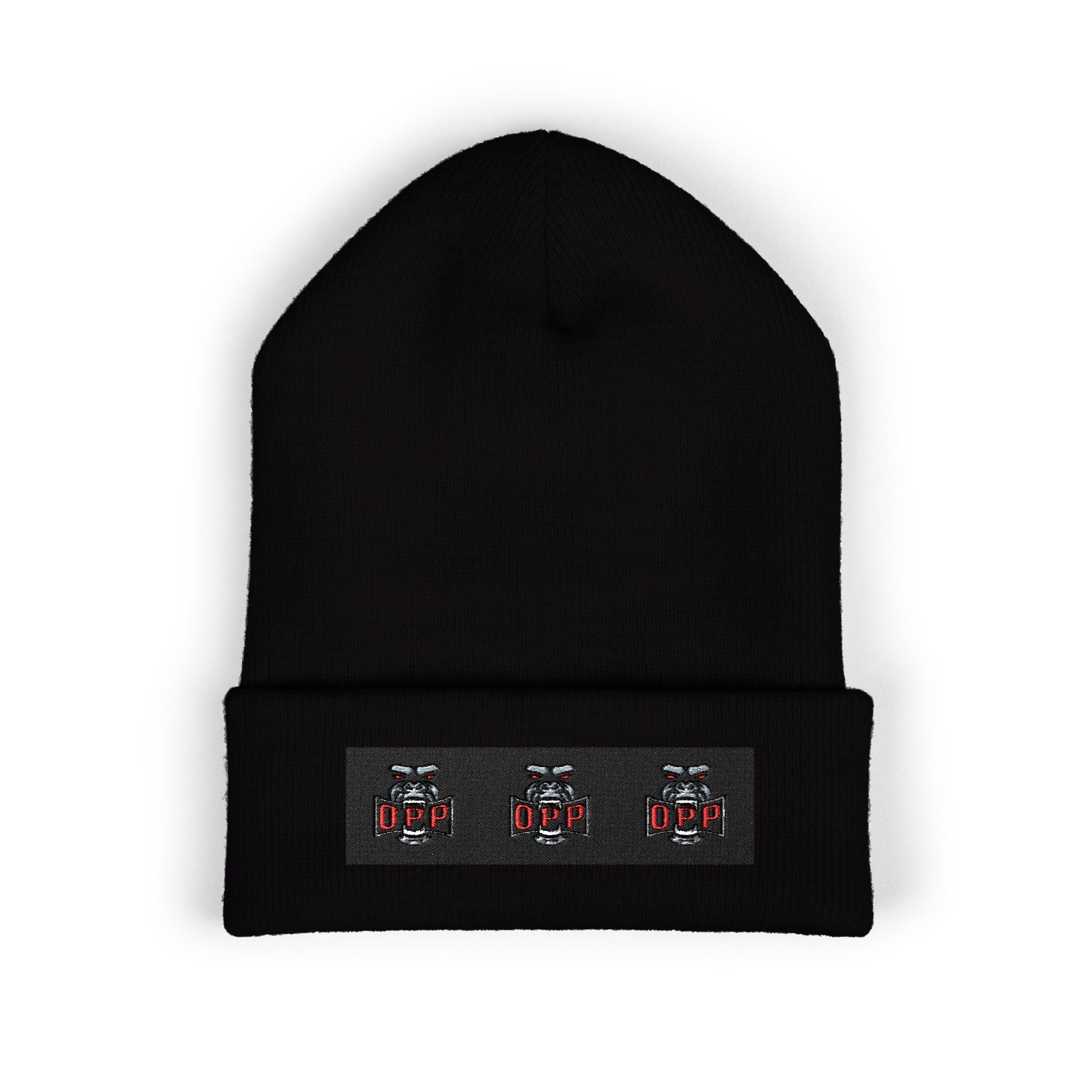 Embroidered OPP Cuffed Beanie — Musician Winter Hat