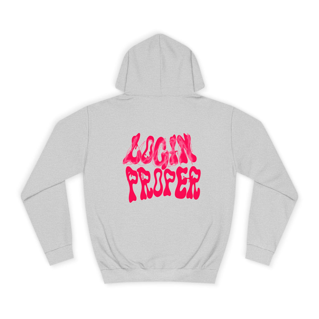 Trendy Unisex Hoodie - 'LOGIN PROPER' Graphic Sweatshirt for, Casual Wear, Gifts' Events, Street Style