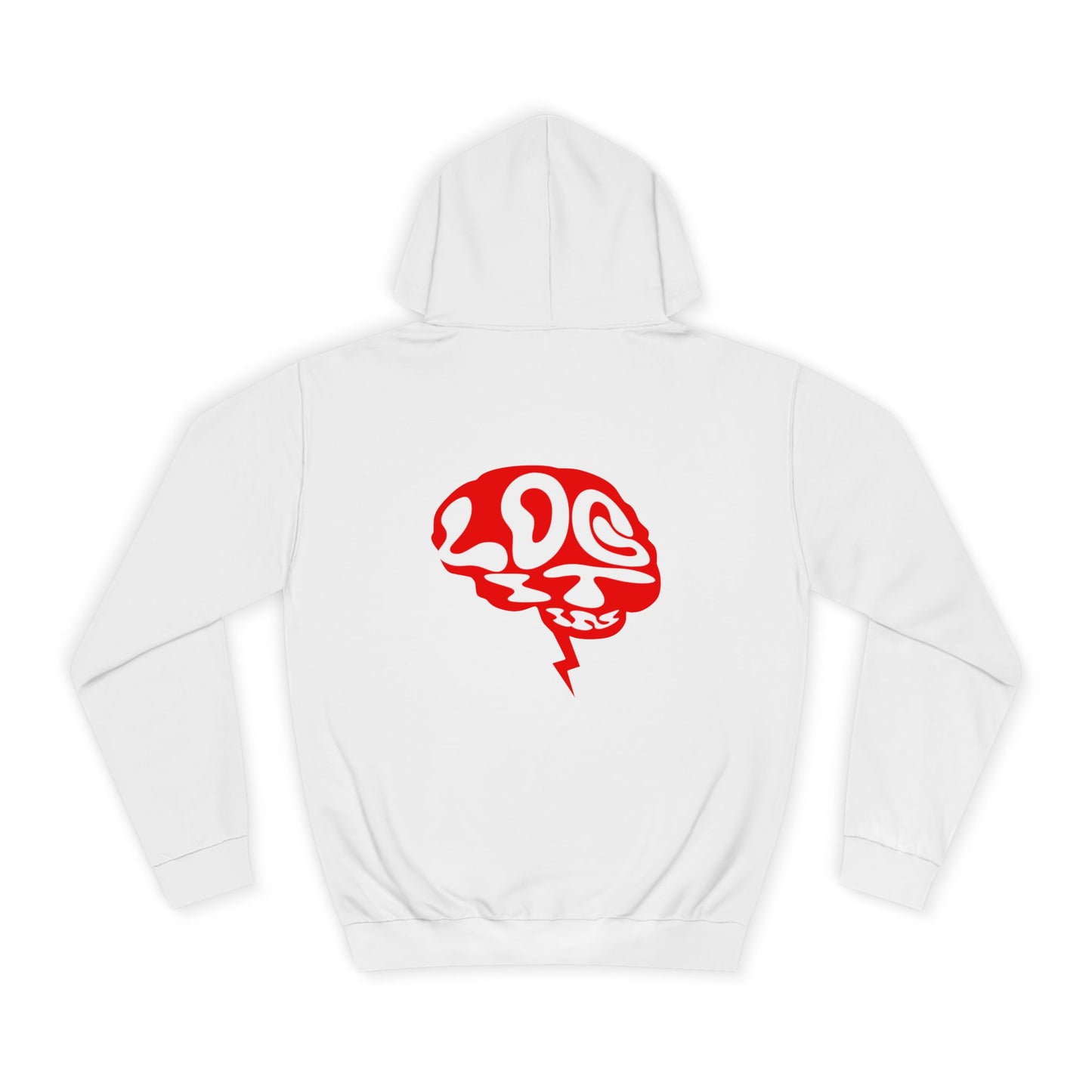 Unisex Log it in Hoodie with Unique Brain Design, Casual Wear, Trendy Apparel, Festive Occasions, Graphic Hoodie
