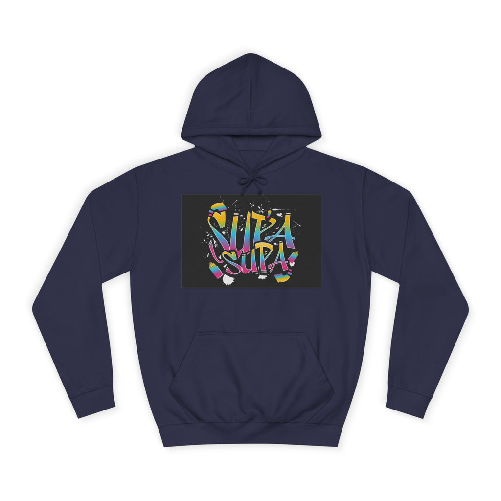 Colorful Unisex Supa Supa Hoodie, Casual Sweatshirt, Vibrant Apparel, Streetwear Hoodie