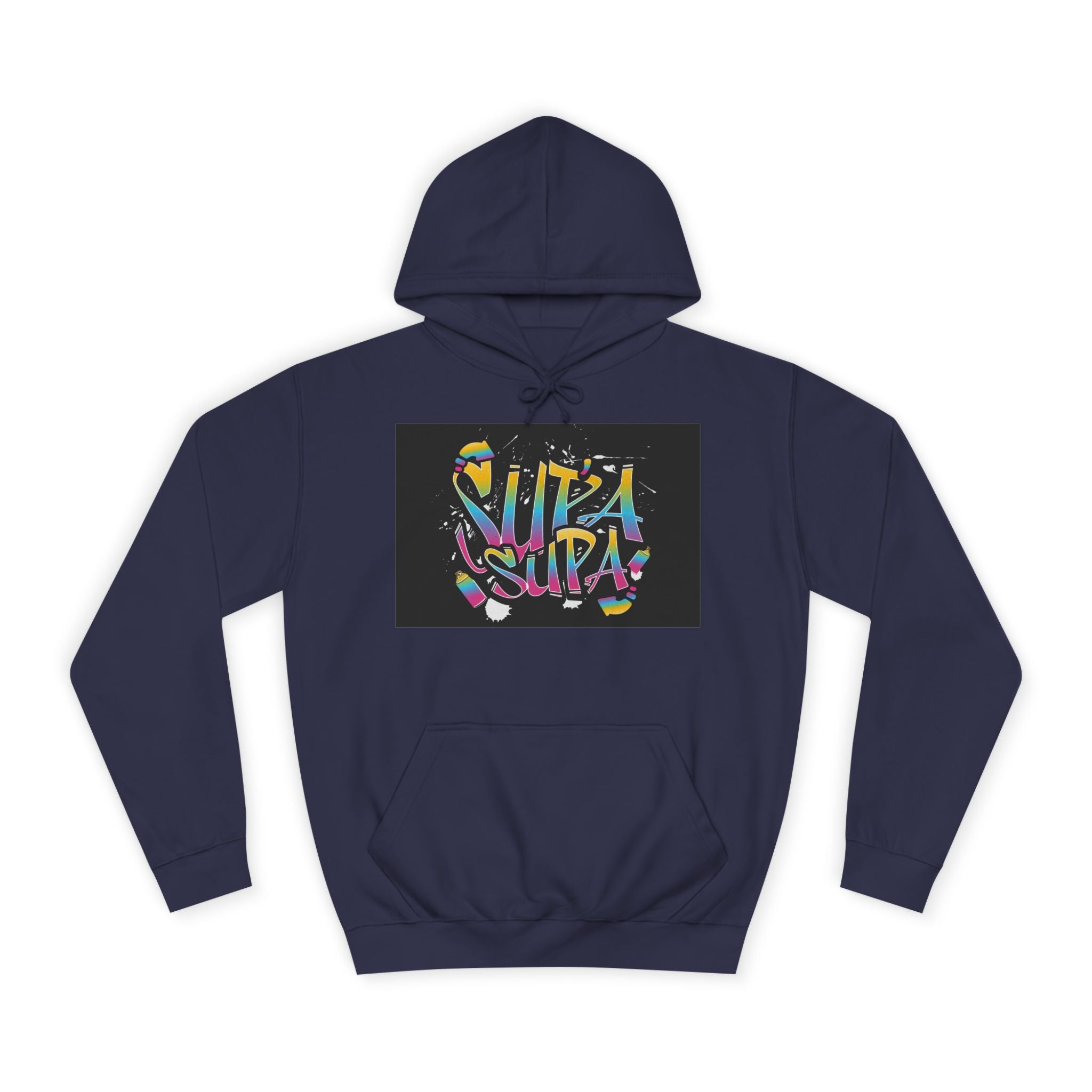 Colorful Unisex Supa Supa Hoodie, Casual Sweatshirt, Vibrant Apparel, Streetwear Hoodie