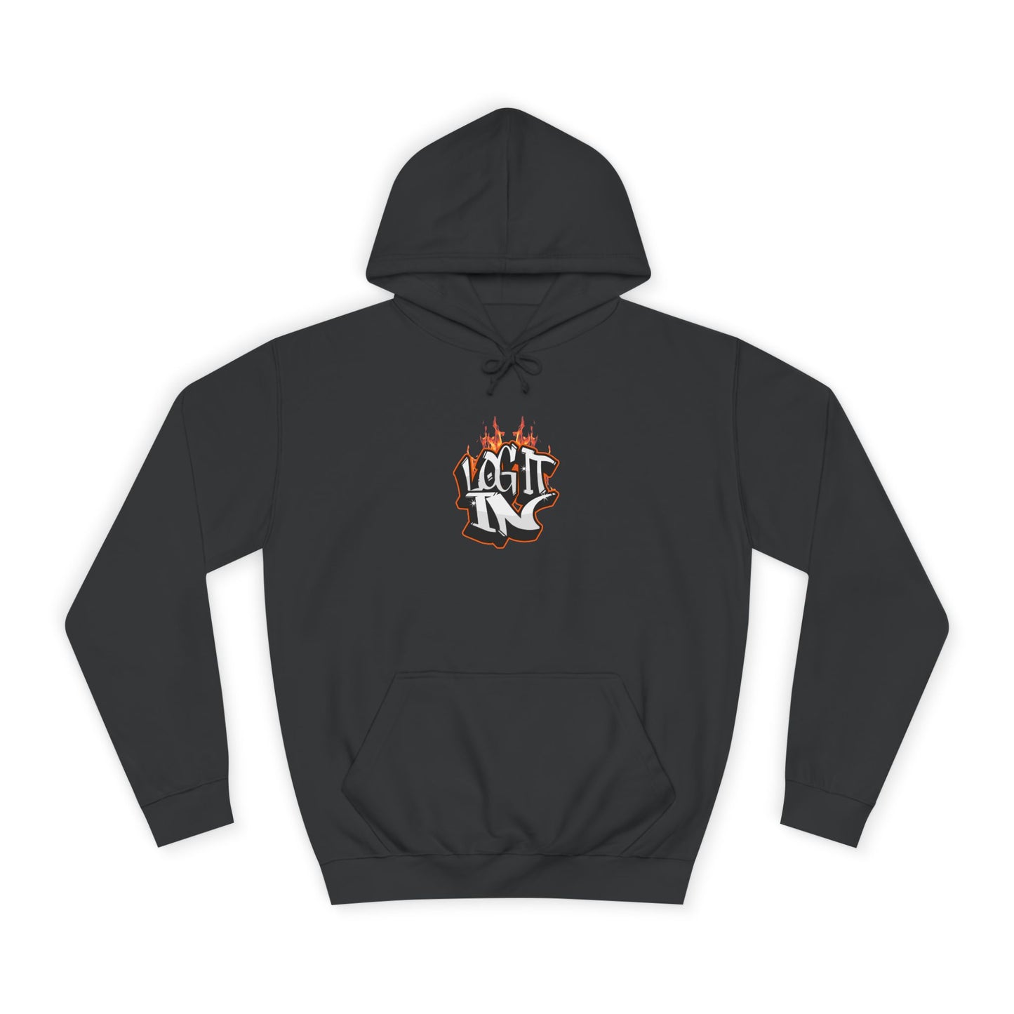 Stylish Unisex Log it in Hoodie, Casual Streetwear, Graphic Pullover, Trendy Everyday Wear, Cozy Hoodie