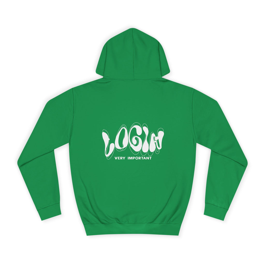 Cool College Unisex Hoodie - LOGIN, Apparel, Funny Hoodie, Gift, Cozy Wear,Trendy Fashion