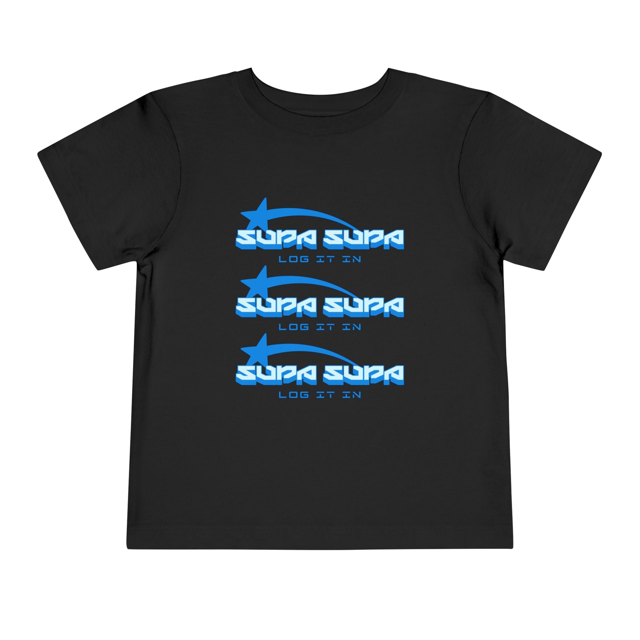 Toddler Tee — Blue Star 'Supa Supa' Graphic Shirt