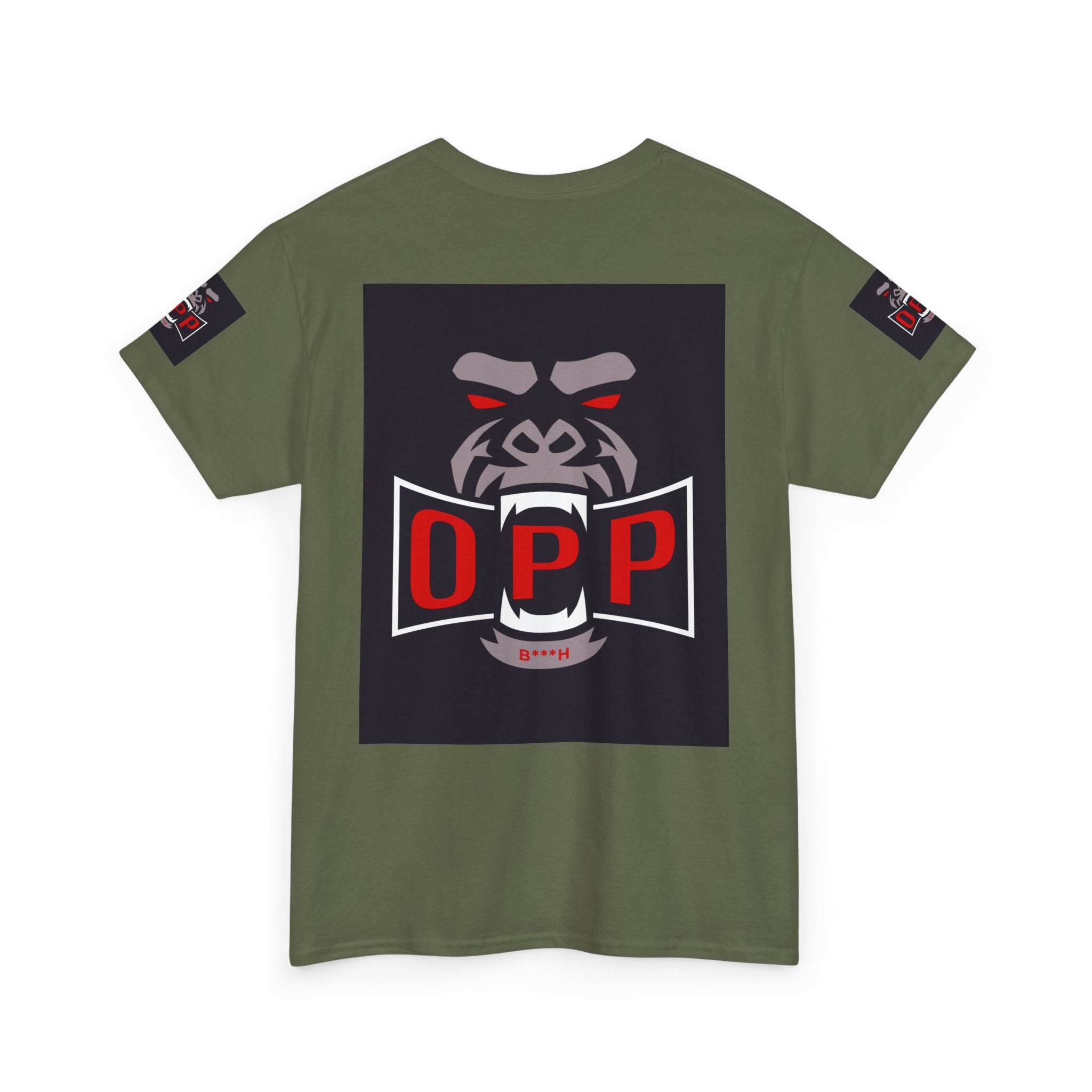 Gorilla OPP Graphic Tee — Bold Red & Black Urban Streetwear Shirt