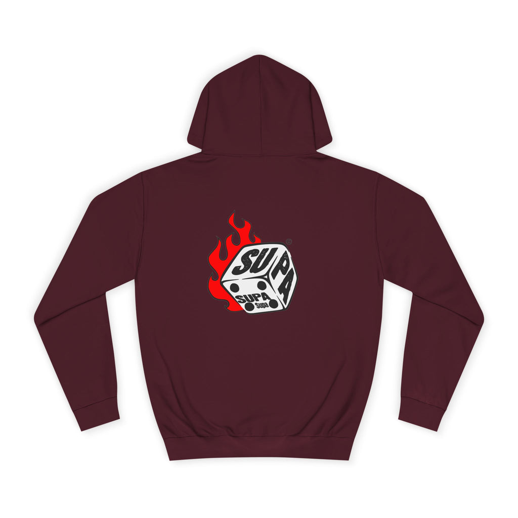 Cool Fire Graphic Unisex SUPA Hoodie, Apparel, Streetwear, Casual Wear, Unique Hooded Sweatshirt