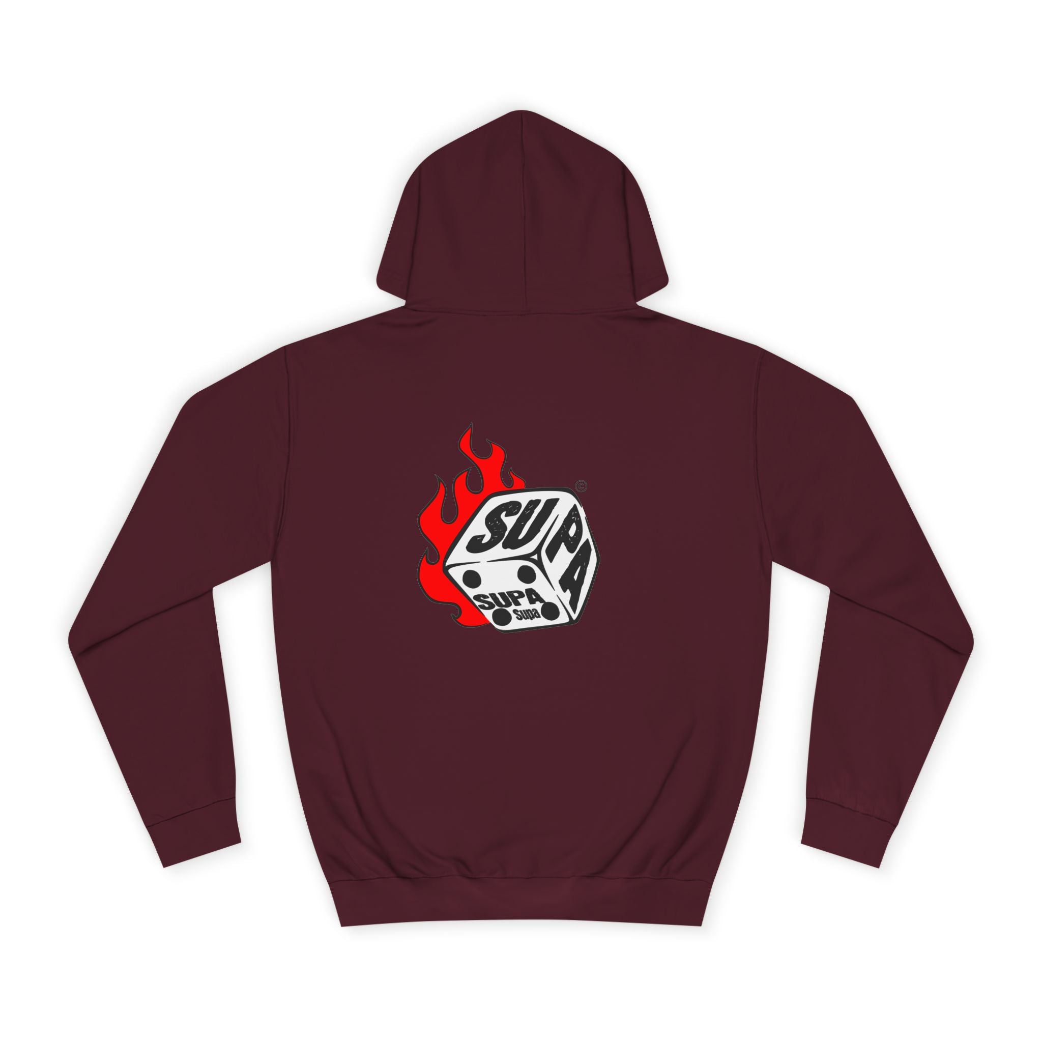 Cool Fire Graphic Unisex SUPA Hoodie, Apparel, Streetwear, Casual Wear, Unique Hooded Sweatshirt