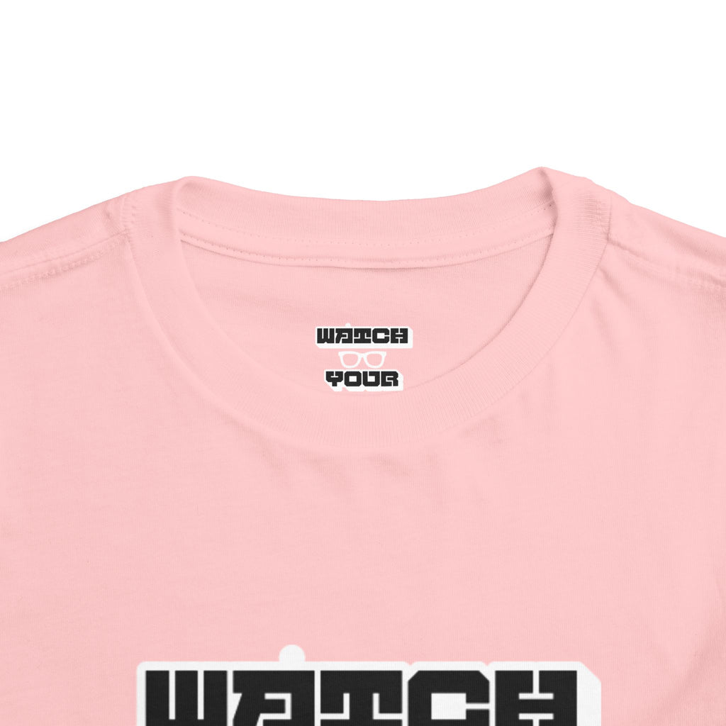 Toddler Tee — "Watch Your Back" Graphic Kids Shirt