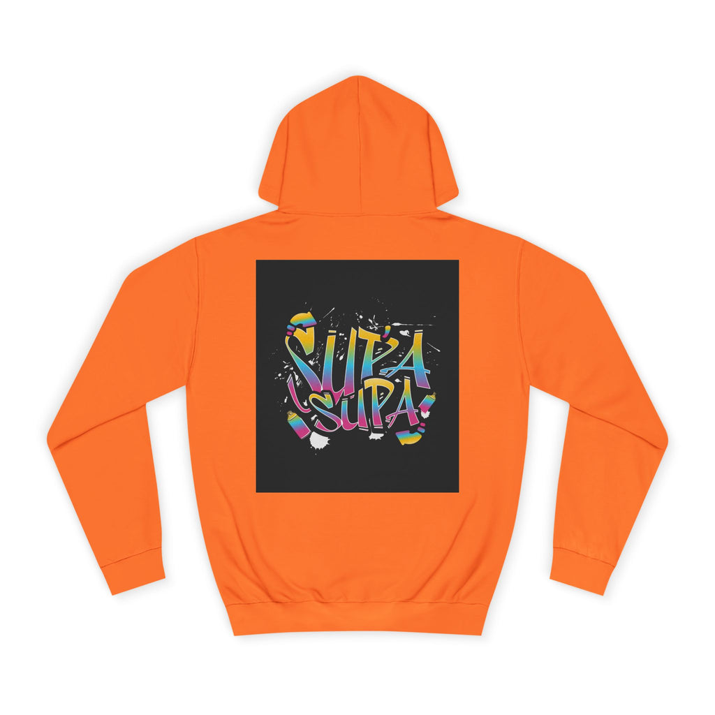 Colorful Unisex Supa Supa Hoodie, Casual Sweatshirt, Vibrant Apparel, Streetwear Hoodie