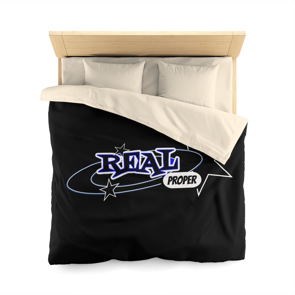 Duvet Cover — 'Real Proper' Retro Star Microfiber Bedding