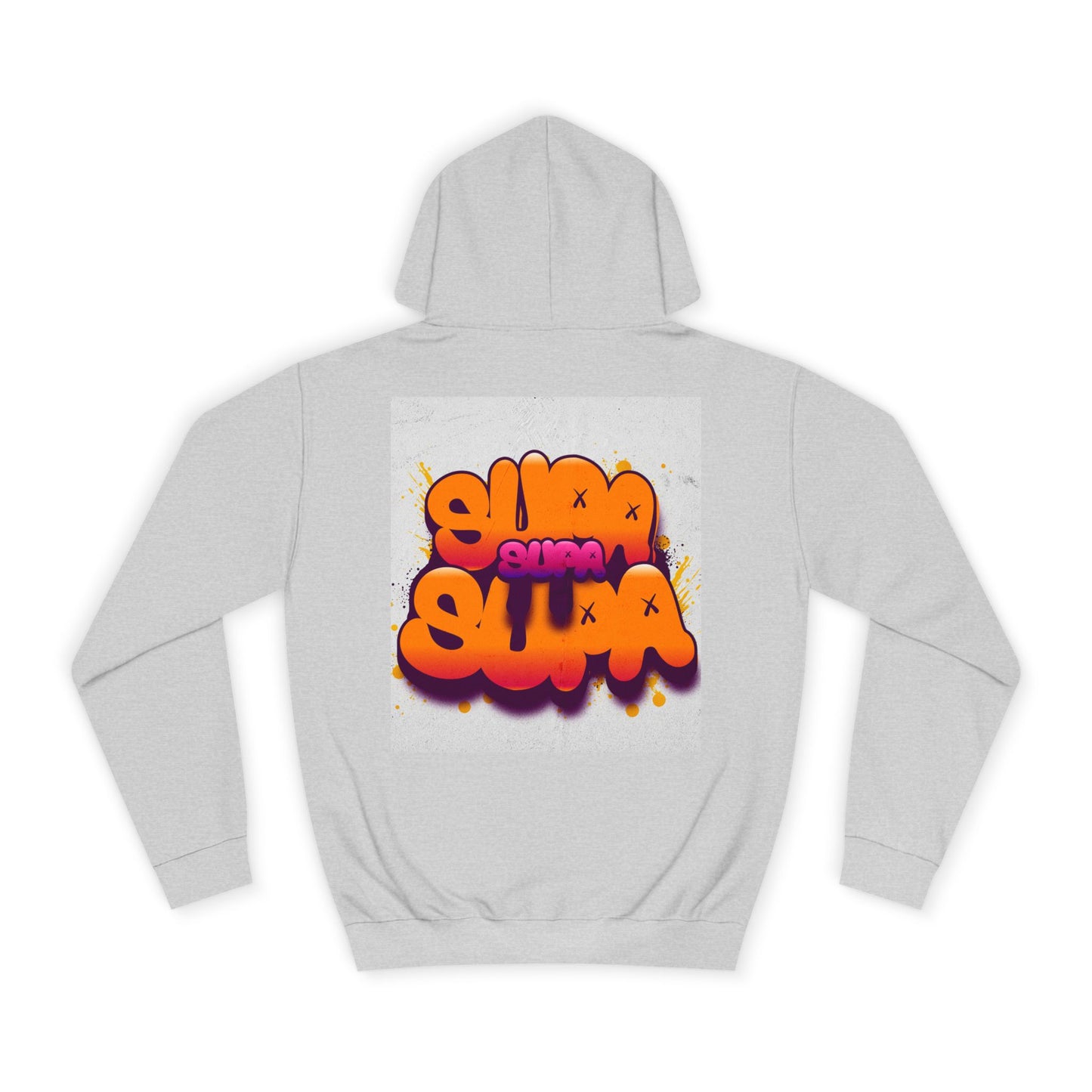 Vibrant Unisex Supa Supa Hoodie with Graffiti Design, Streetwear, Casual Wear, Gift, Fall Fashion, Trendy Spirit