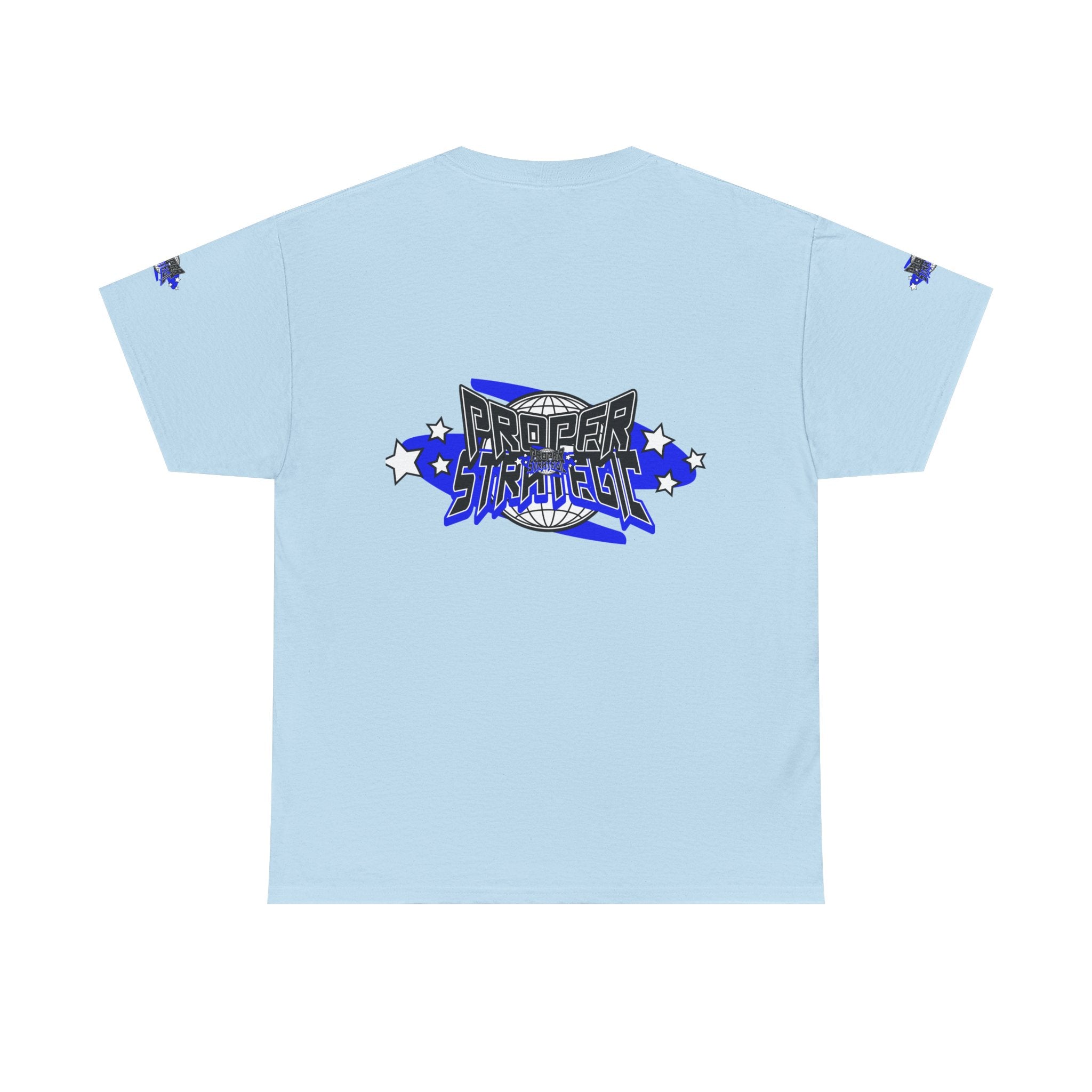 Proper 'Strategic' Graphic Tee — Retro Blue Streetwear T‑Shirt