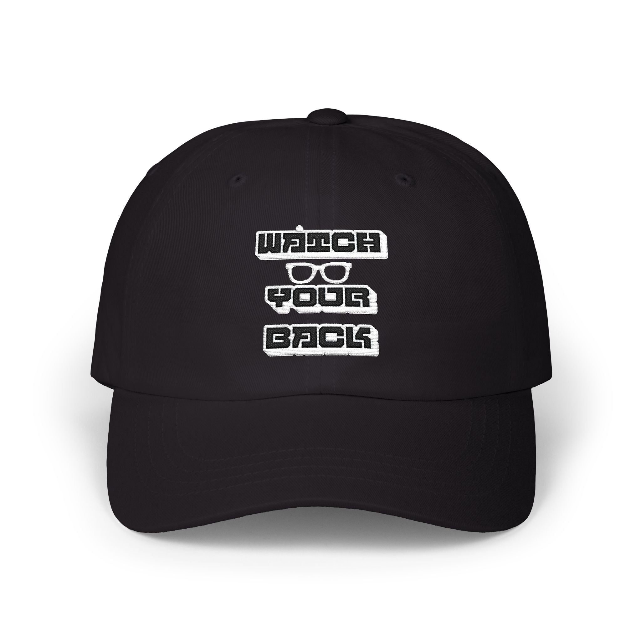 "Watch Your Back" Embroidered Retro Streetwear Hat