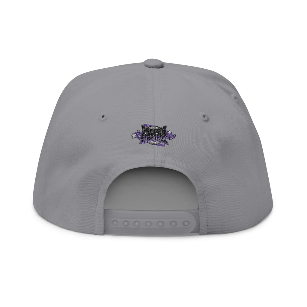 Embroidered 'Strategic' Flat Bill Cap — Retro Streetwear Snapback