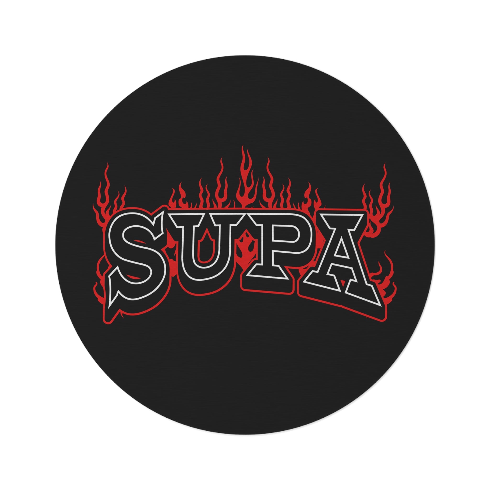 Supa Flame Round Rug