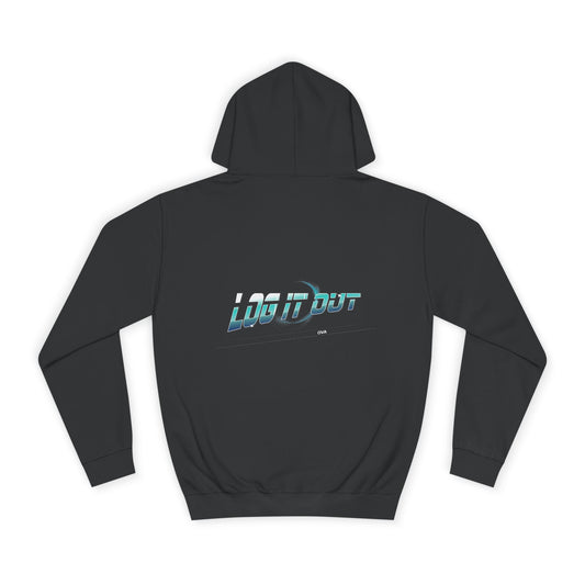 Unisex 'log it out' Hoodie with Retro Style, Ideal for Everyday Wear, Perfect for trendy wear,Gift for Friends