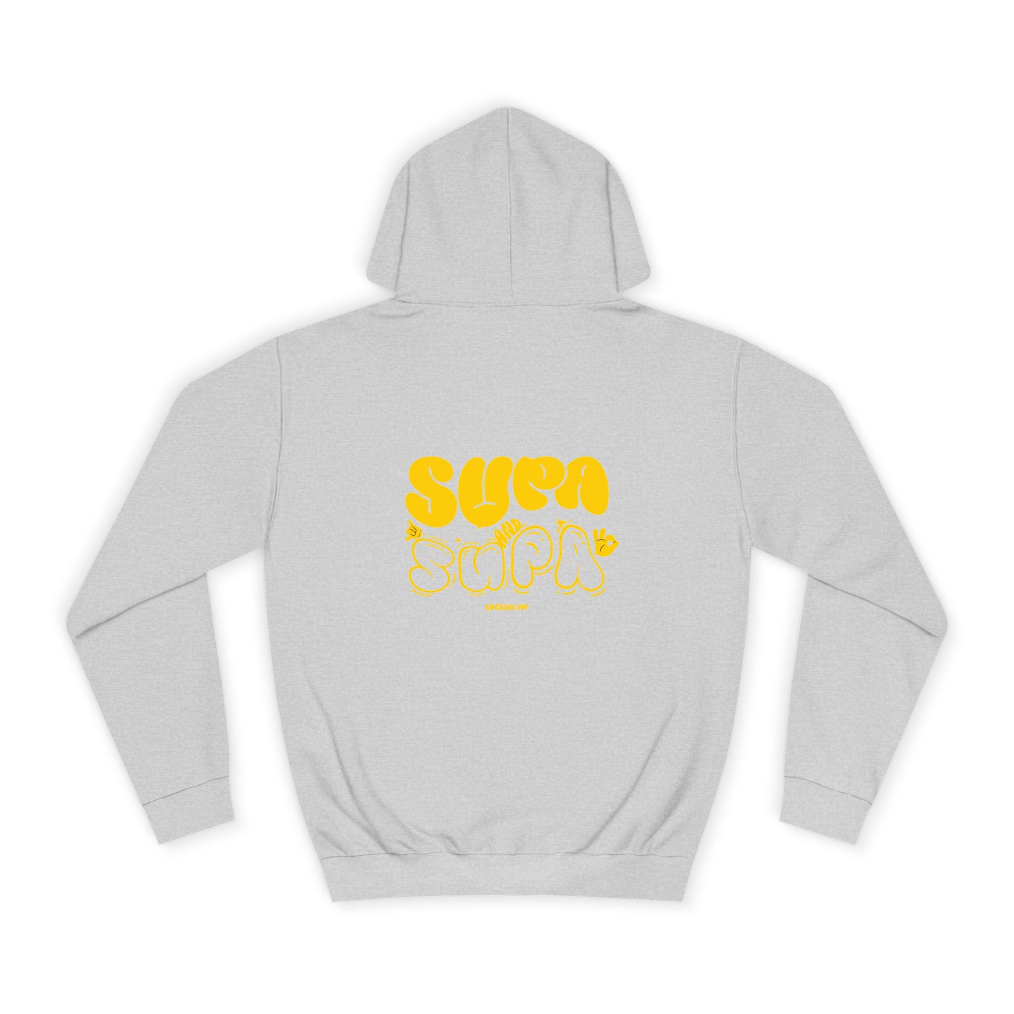 Cheerful Unisex Supa Supa Hoodie - Cozy Streetwear, Campus Style, Trendy Gift, Relaxed Fit, Perfect for Every day