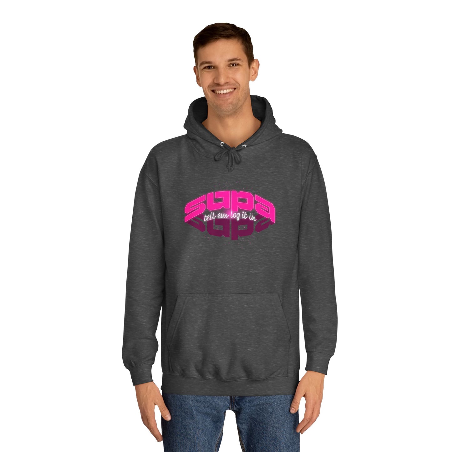 Stylish Trendy Hoodie with 'Supa' Design, Unisex Casual wear for Everyone, Perfect for Everyday Life, Gift, Bright hoodie