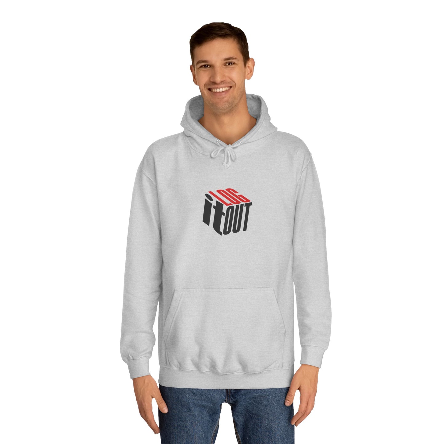 Stylish Unisex Log it out Hoodie with Trendy Graphic, Casual Wear, Cozy Gift, Fun Hoodie for Everyday Use,