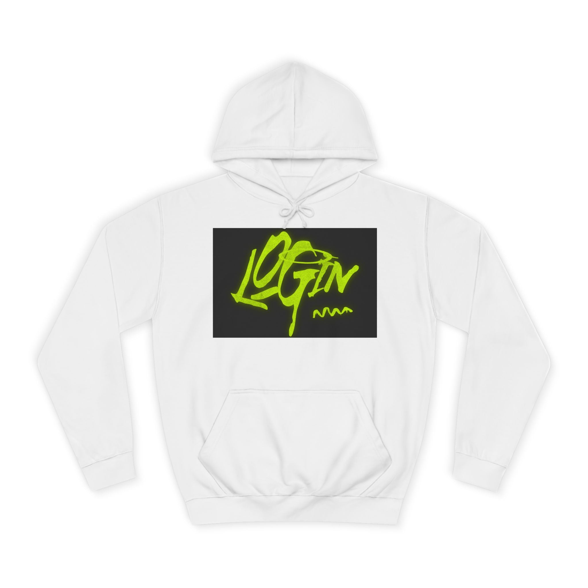 Trendy Unisex Hoodie - 'LOGIN' Graphic Design