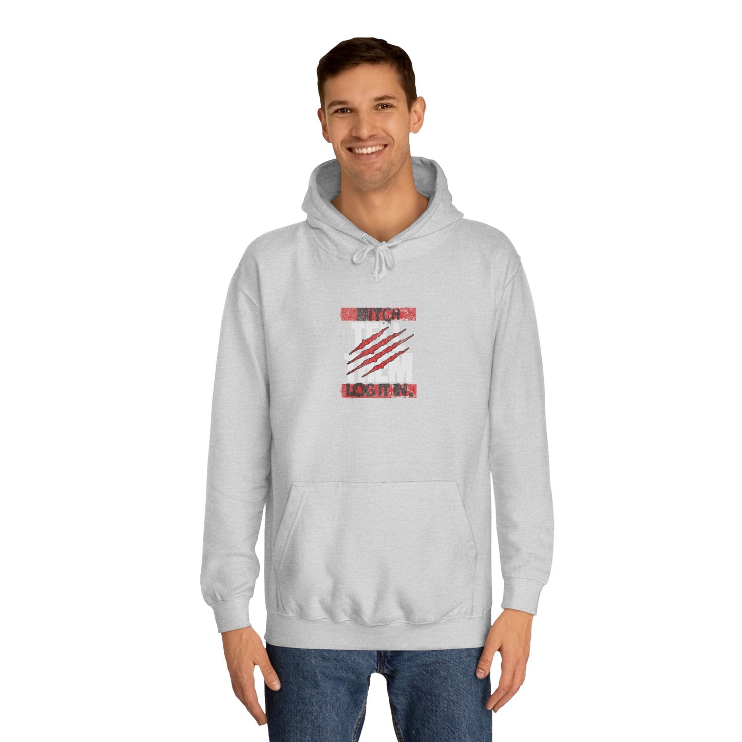 Unisex 'TELL THEM LOG IT IN' Hoodie with Graphic Design, Cozy Sweatshirt, Trendy Apparel,Gift, Casual Wear, Perfect for Trendy Life