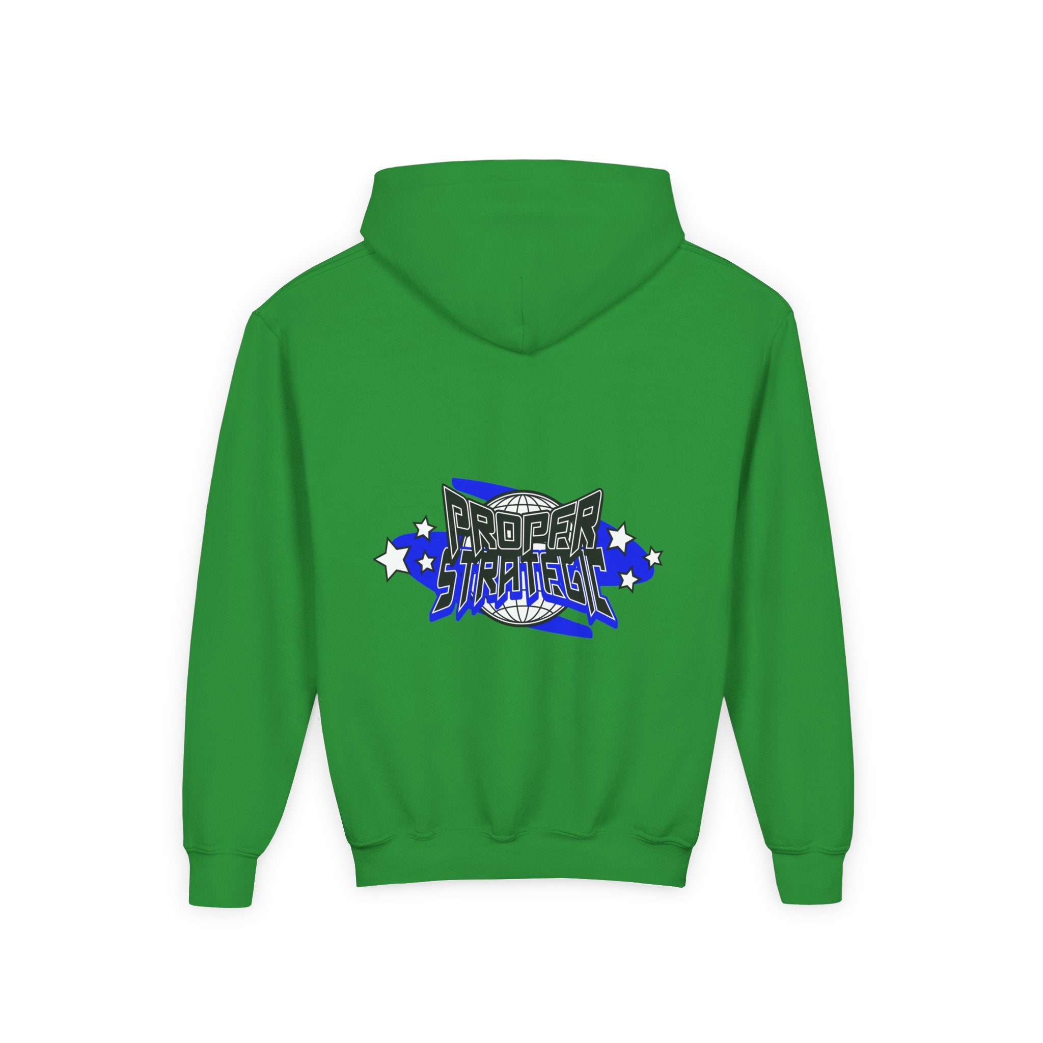 Youth Hoodie — 'Strategic' Graphic Pullover for Kids