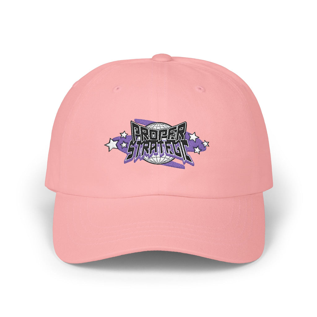 — Purple Floral ‘Strategic’ Embroidered Hat