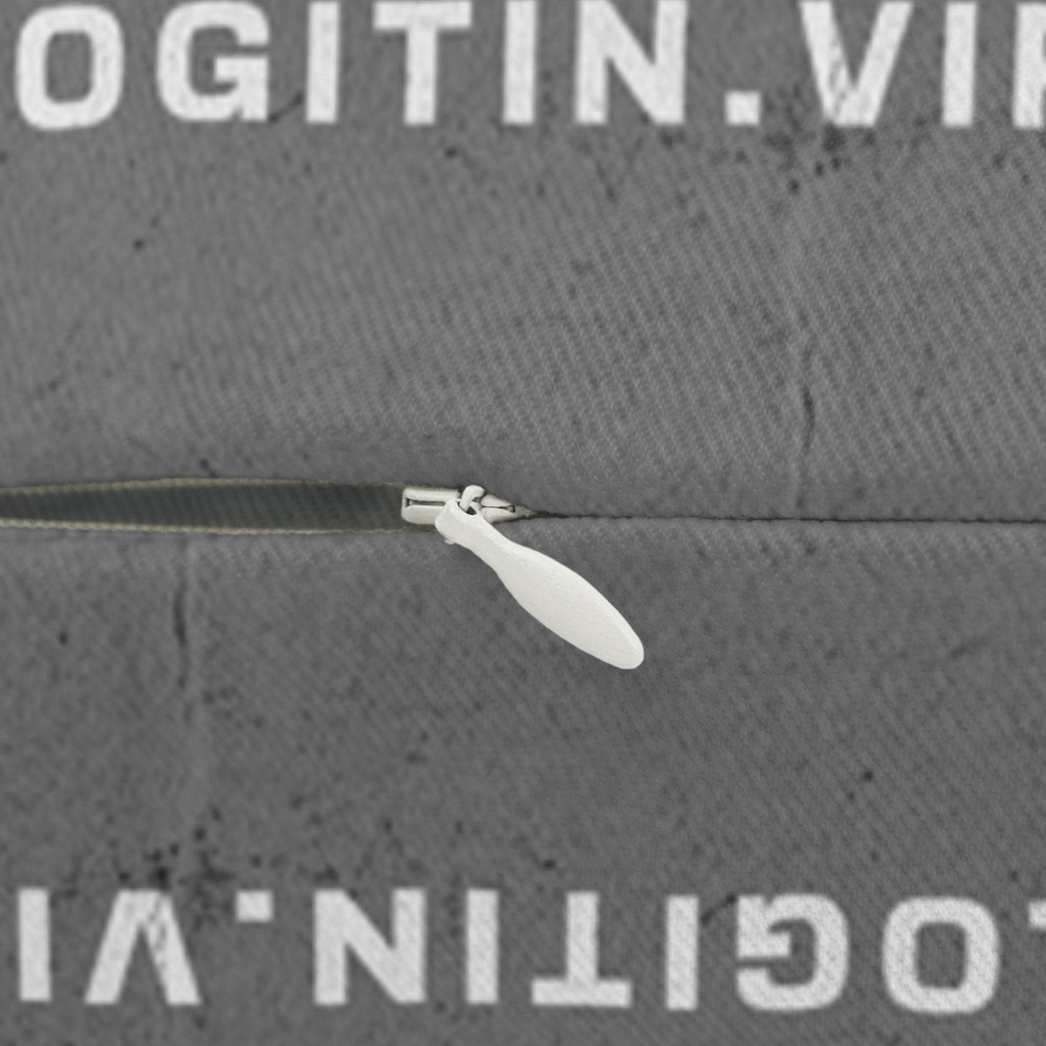 Lumbar Pillow — "Log It Out" Rustic Cabin Throw Pillow