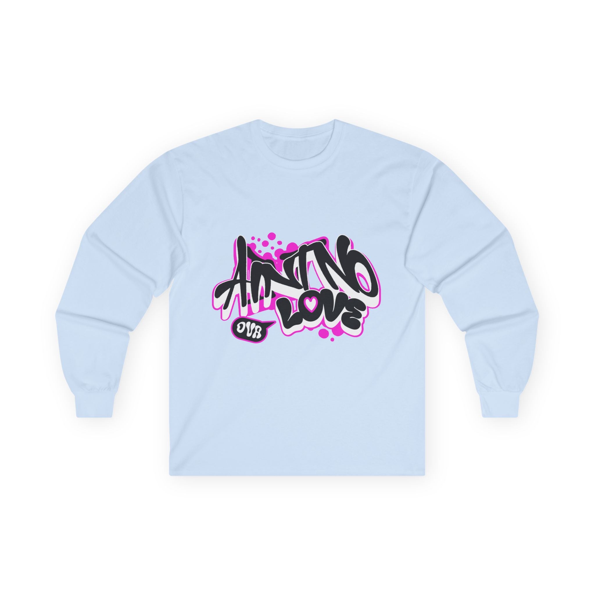 Graffiti "NO LOVE" Long Sleeve Tee — Streetwear Urban Art Shirt