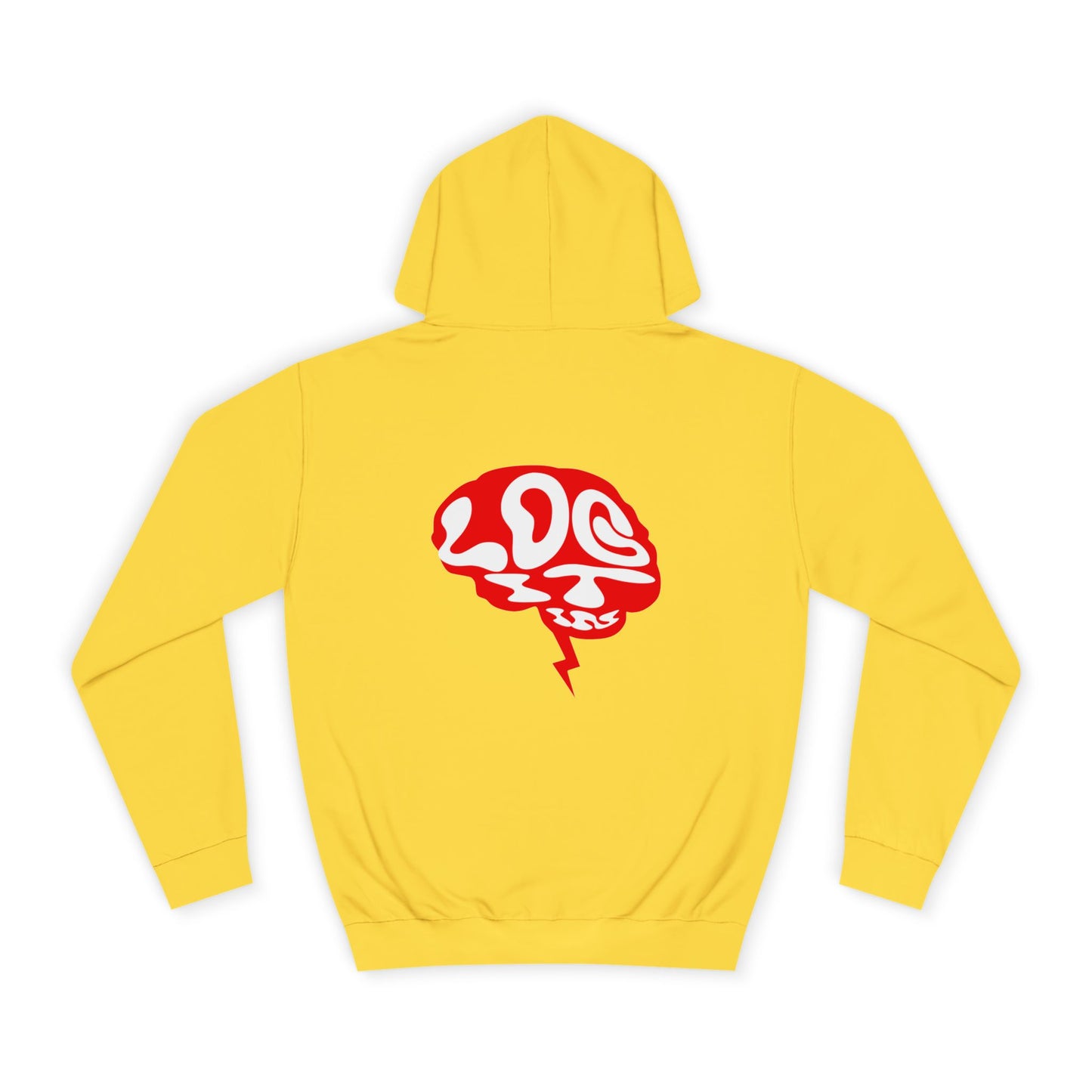 Unisex Log it in Hoodie with Unique Brain Design, Casual Wear, Trendy Apparel, Festive Occasions, Graphic Hoodie