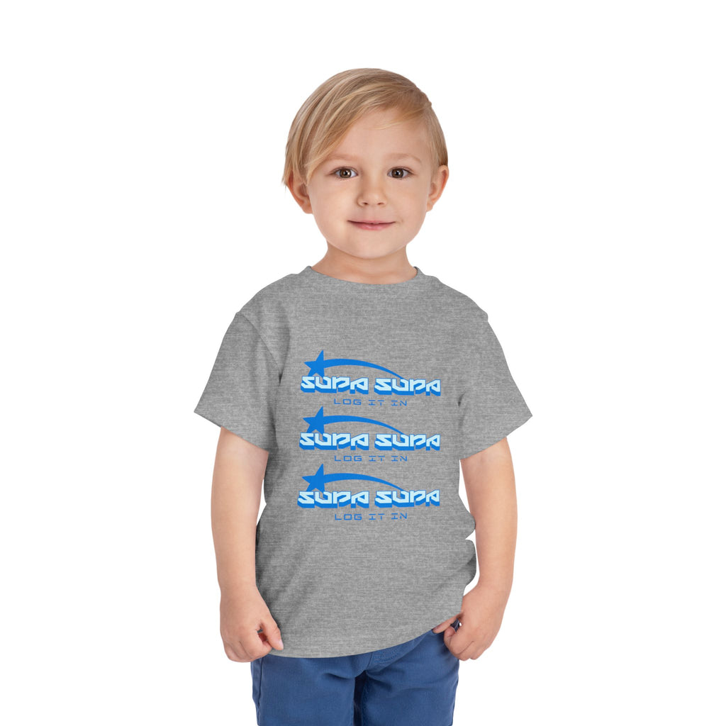 Toddler Tee — Blue Star 'Supa Supa' Graphic Shirt