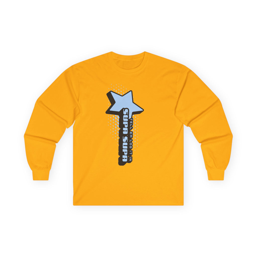 Star Wand Long Sleeve Tee — "Tell em log it in" Graphic Shirt