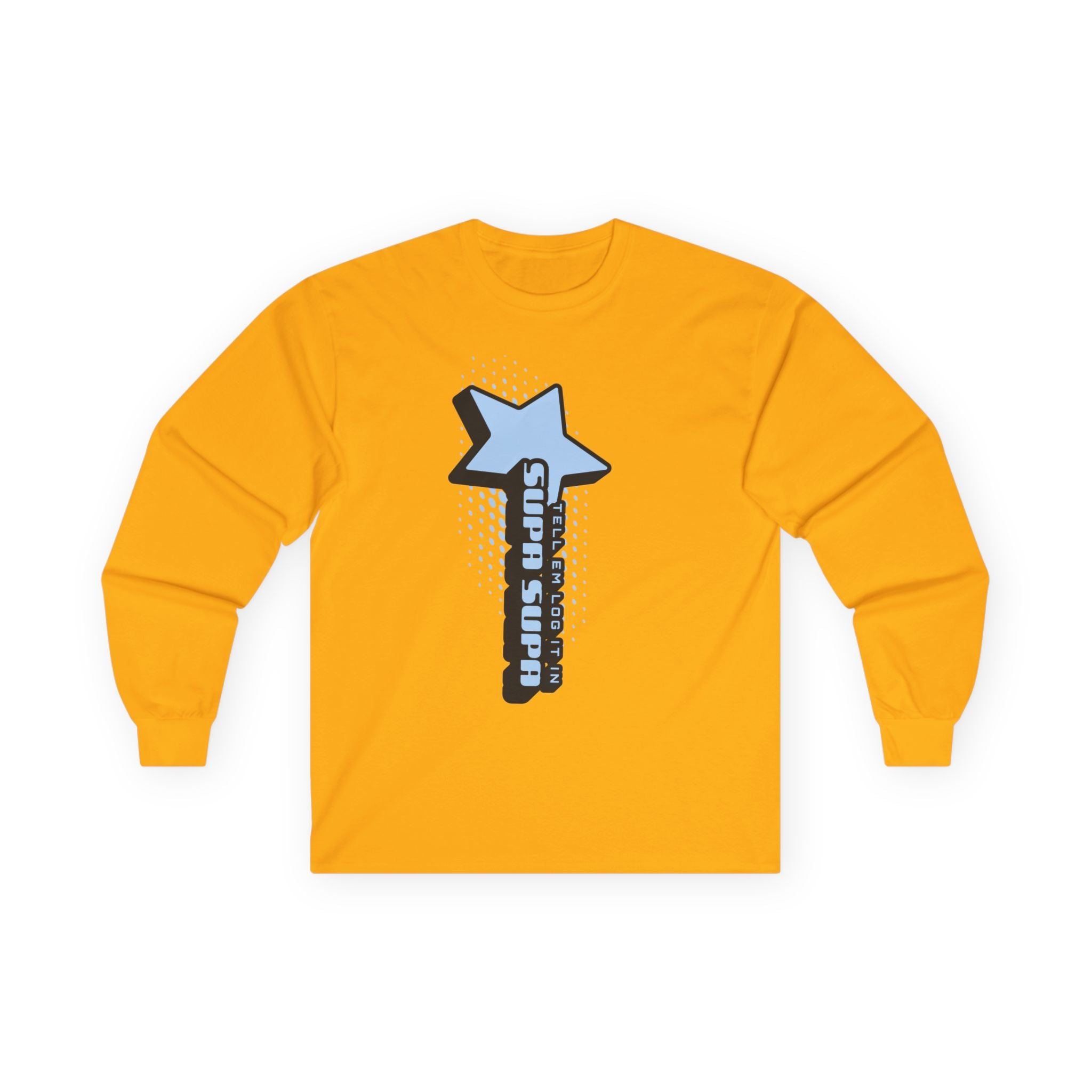 Star Wand Long Sleeve Tee — "Tell em log it in" Graphic Shirt