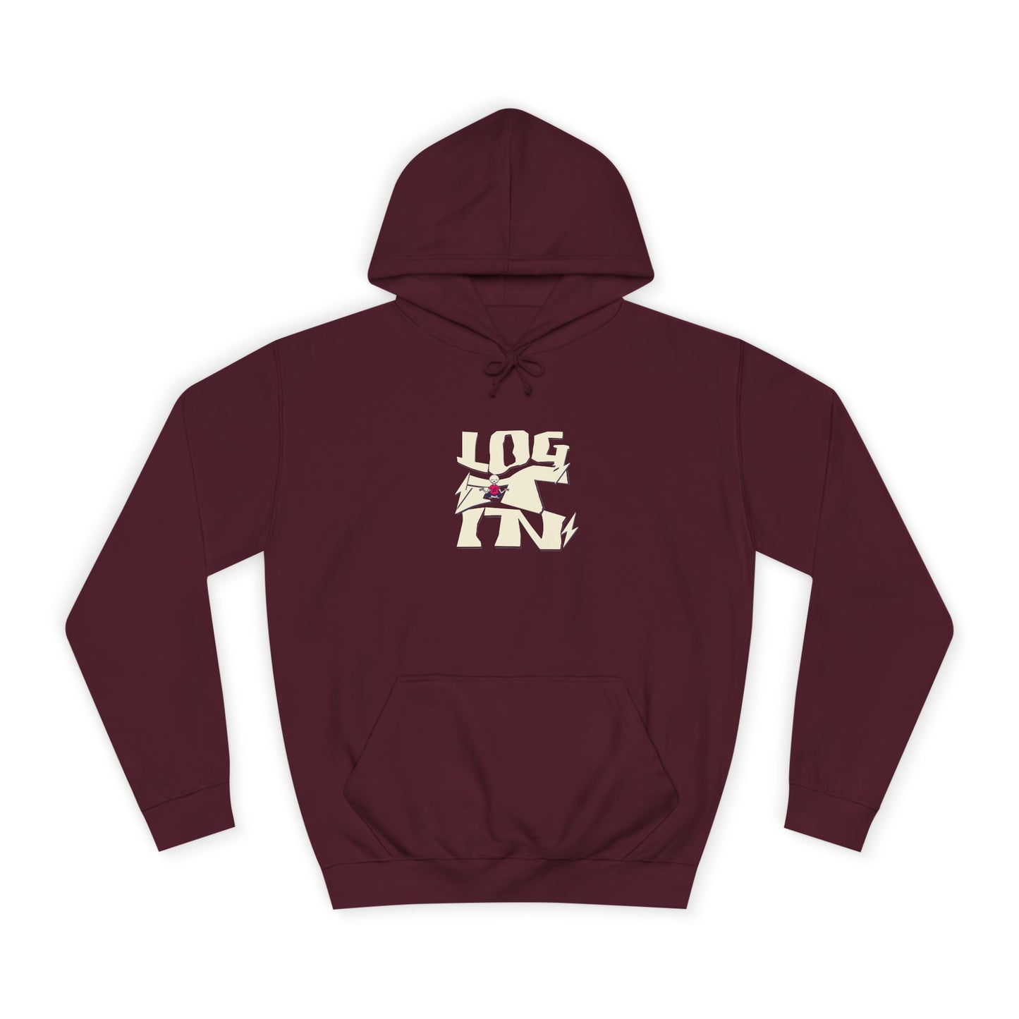 Cozy Unisex Log it in Hoodie - Floral Design, Ideal Gift, Casual Wear, Spring Wardrobe Essentials