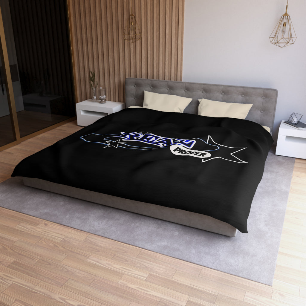 Duvet Cover — 'Real Proper' Retro Star Microfiber Bedding