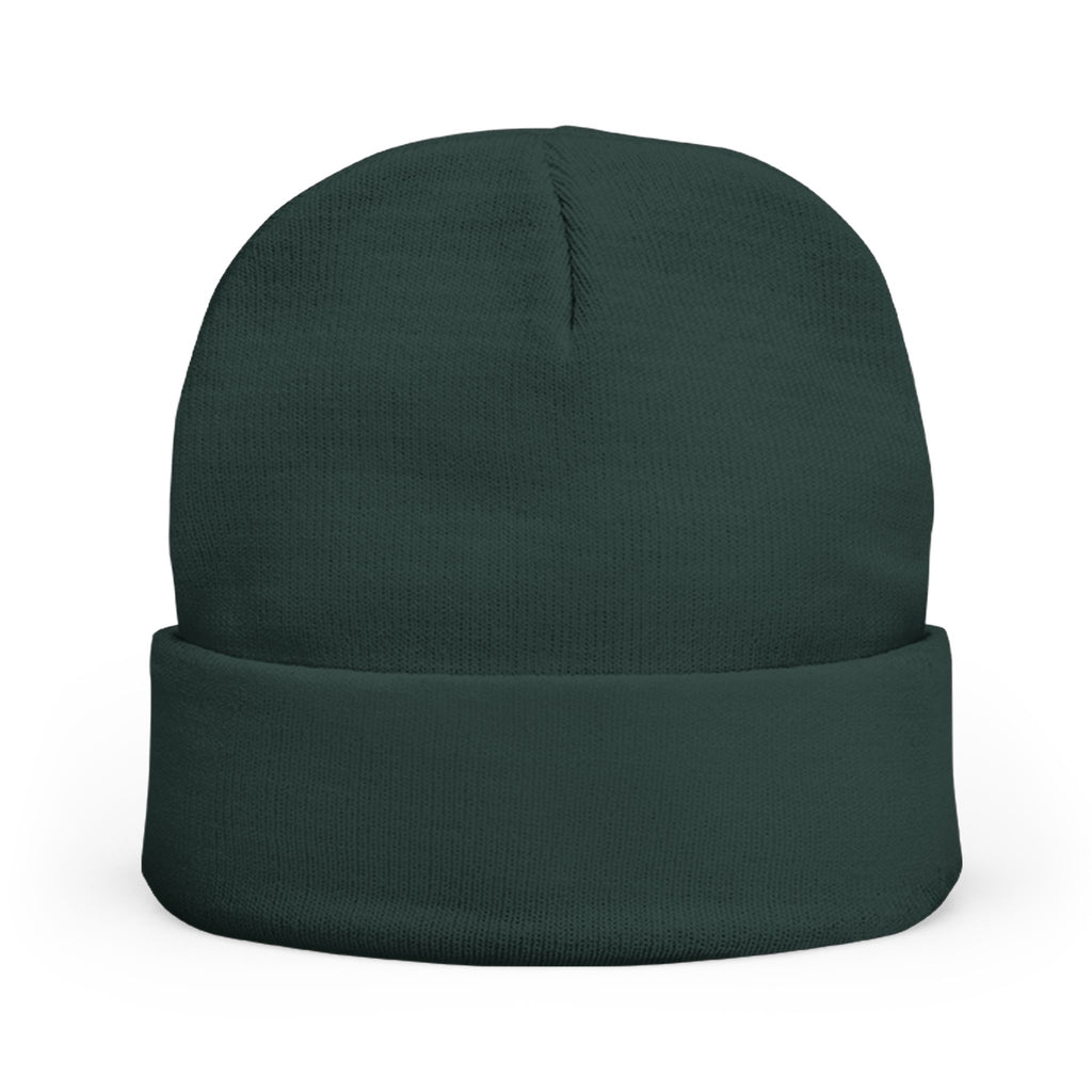 Embroidered 'LOG OUT' Knit Beanie — Gnome Humor Winter Hat