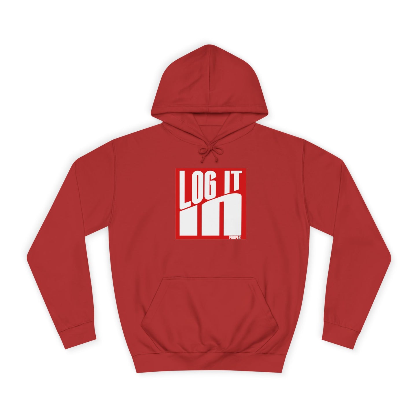 Unisex Log it in Hoodie - Trendy Campus Style, Casual Wear, Cozy Gift, Comfortable Lounge Hoodie, Essentials
