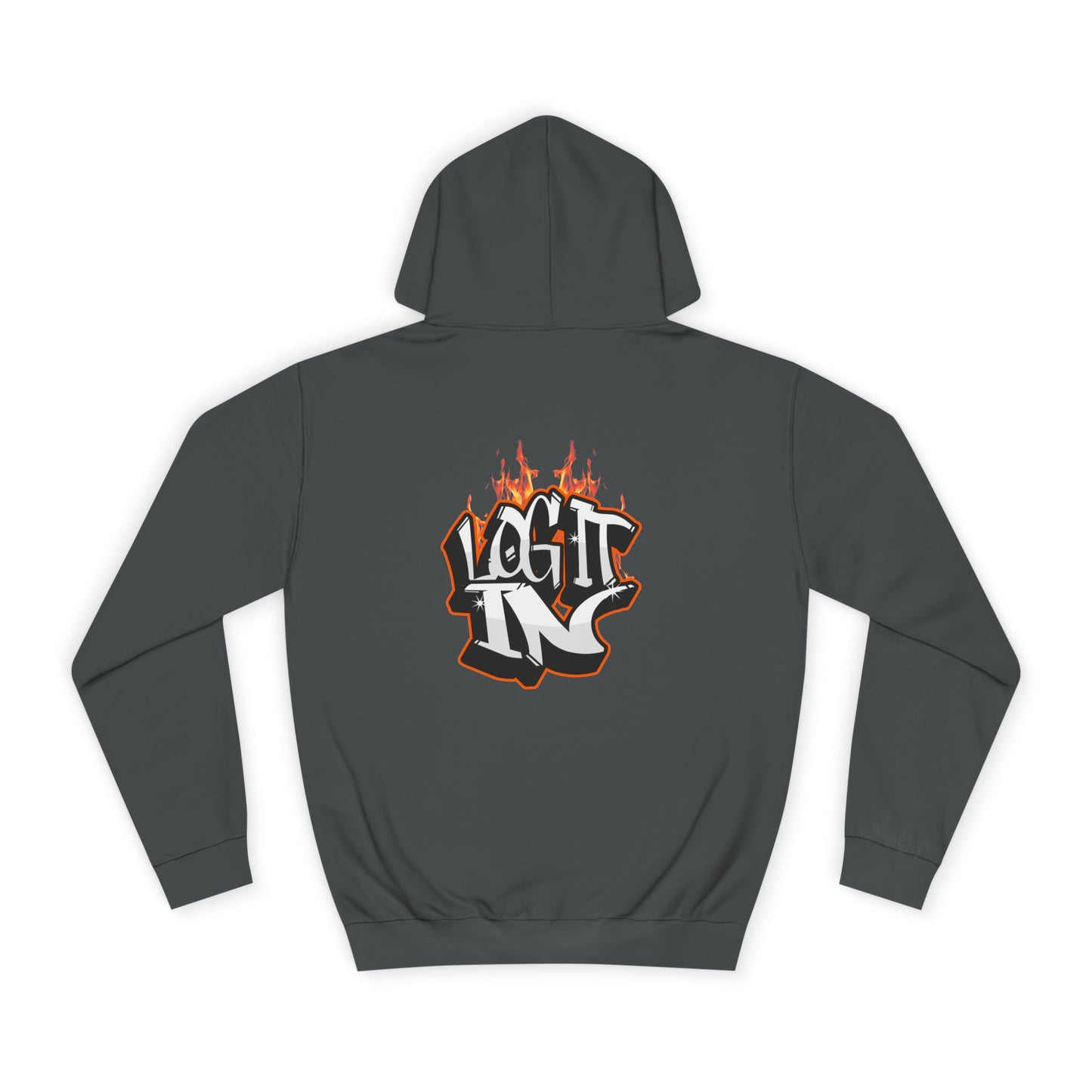 Stylish Unisex Log it in Hoodie, Casual Streetwear, Graphic Pullover, Trendy Everyday Wear, Cozy Hoodie