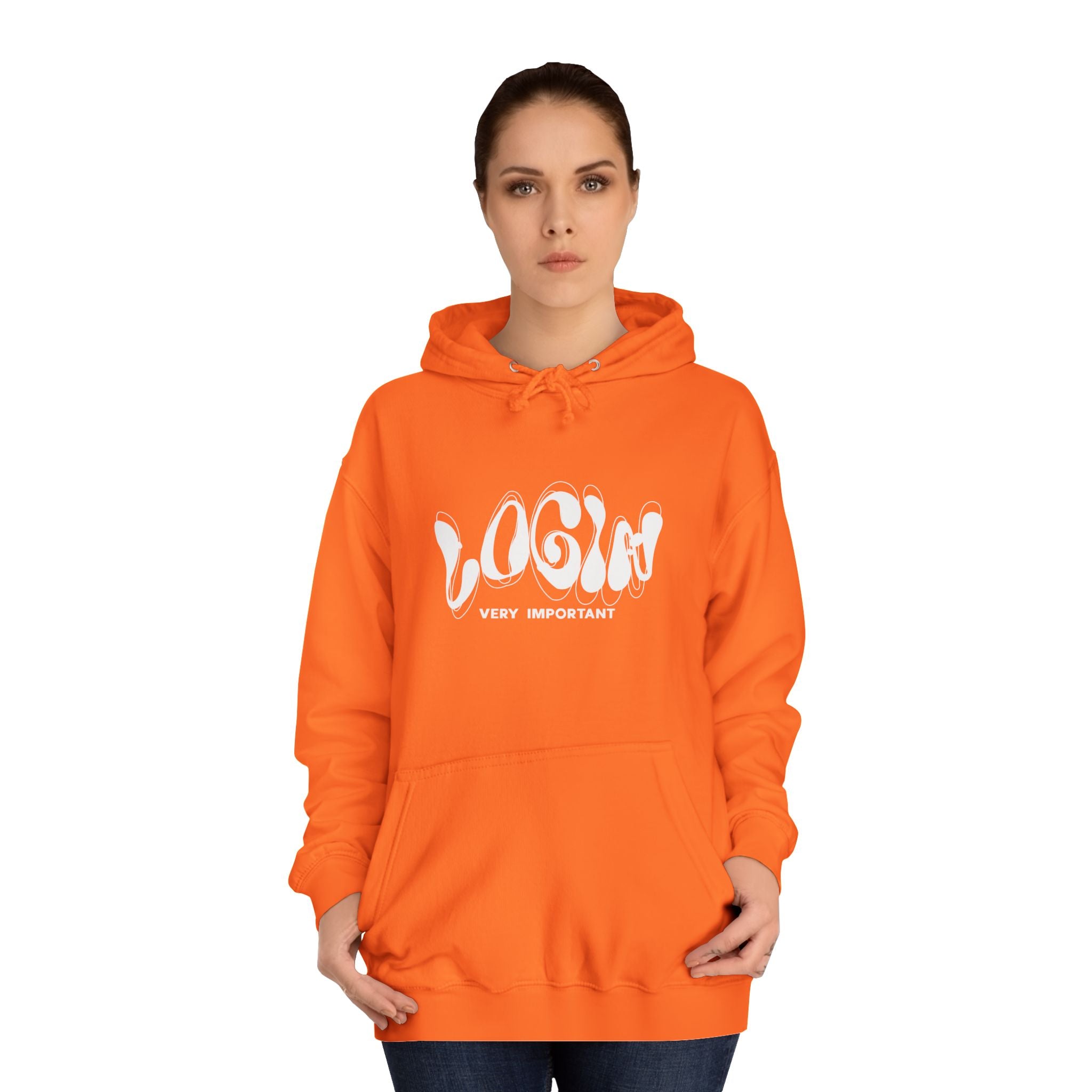 Cool College Unisex Hoodie - LOGIN, Apparel, Funny Hoodie, Gift, Cozy Wear,Trendy Fashion