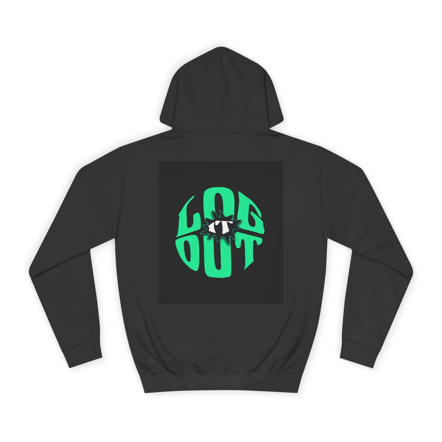 Unisex Hoodie with 'LOG IT OUT' Design, Casual Streetwear, Cool Gift, Cozy Lounge Wear, Perfect for Fall