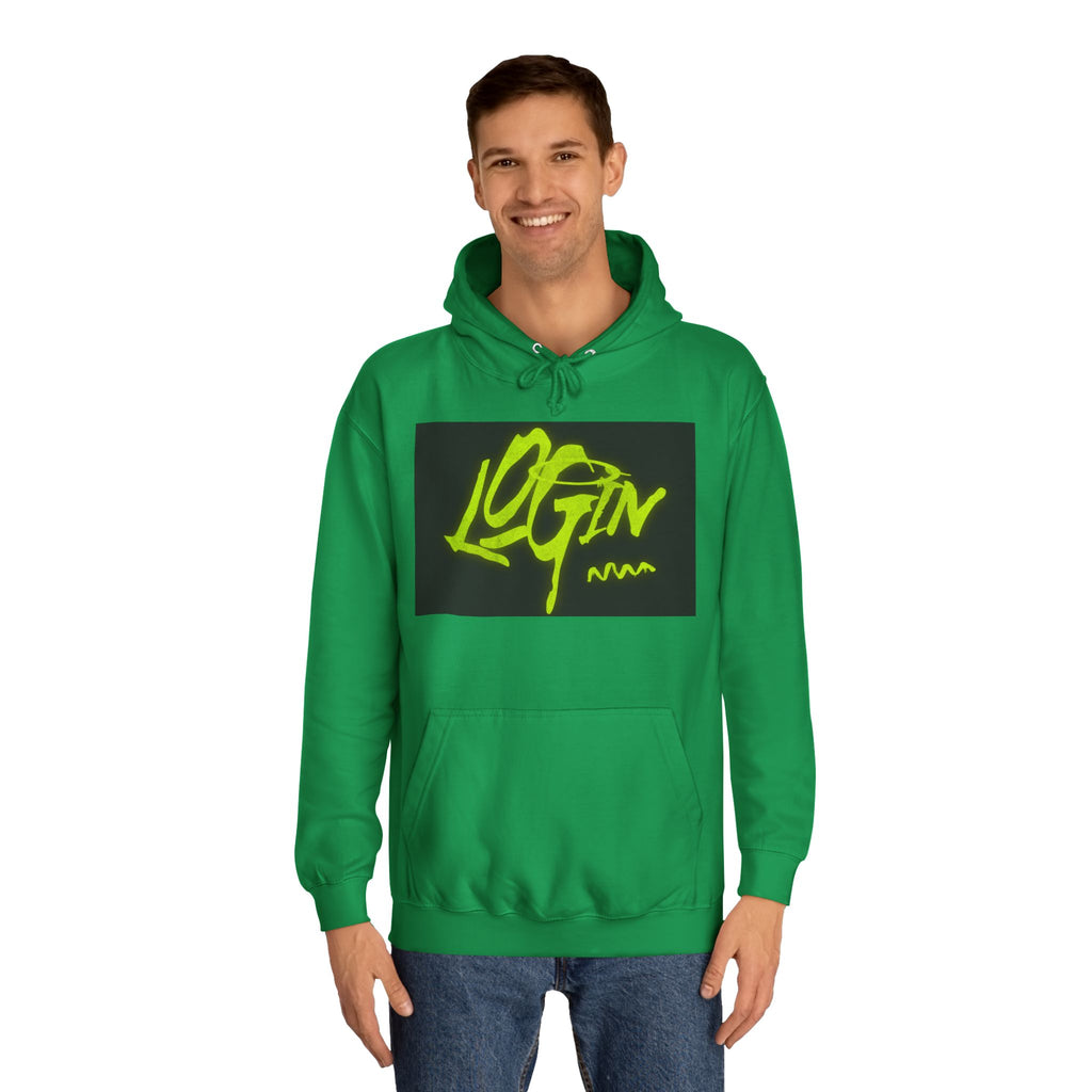 Trendy Unisex Hoodie - 'LOGIN' Graphic Design